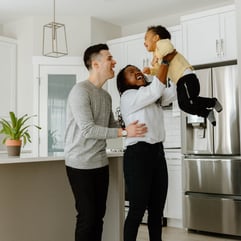 couple with child in home 