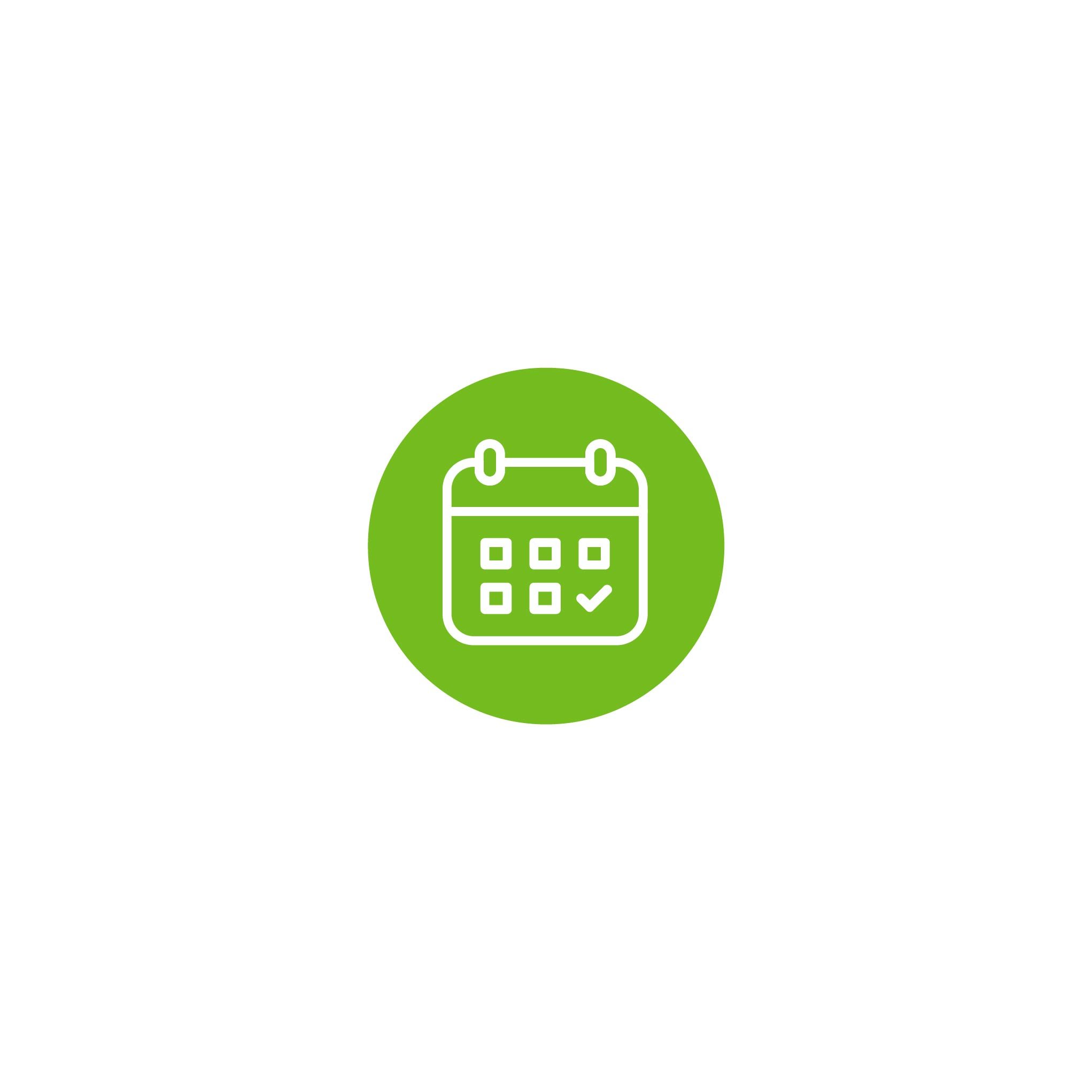 comfortable payment plans - calendar icon